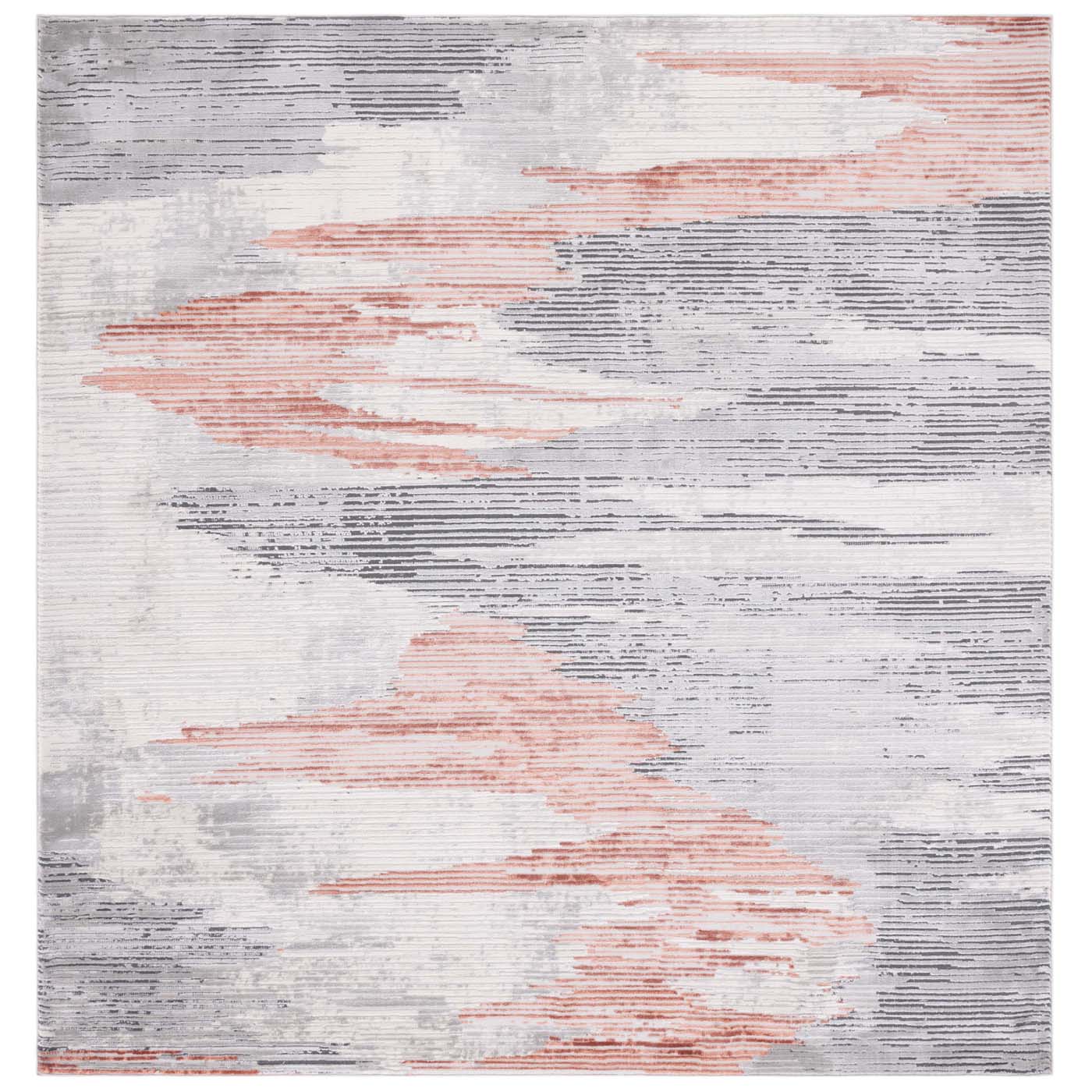 Safavieh Invista 534 Rug, INV534 - Light Grey / Rust