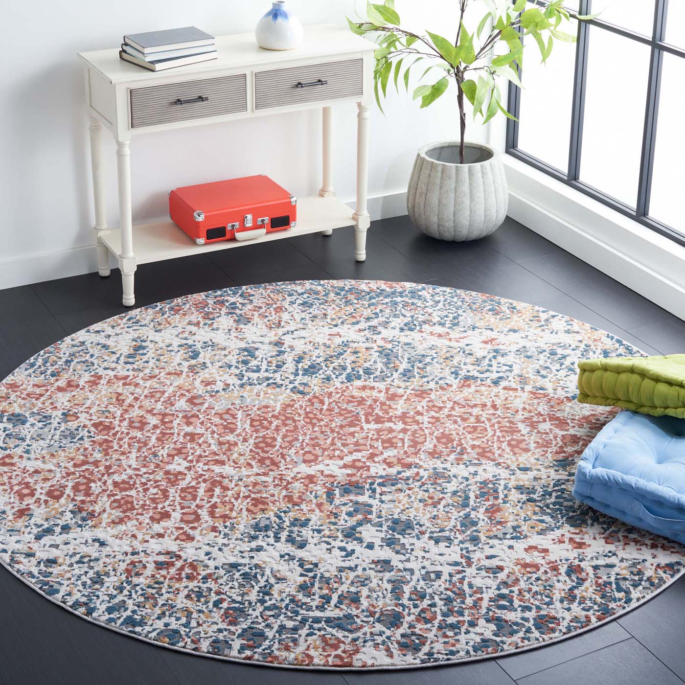 Safavieh Invista 592 Rug, INV592 - Navy / Rust