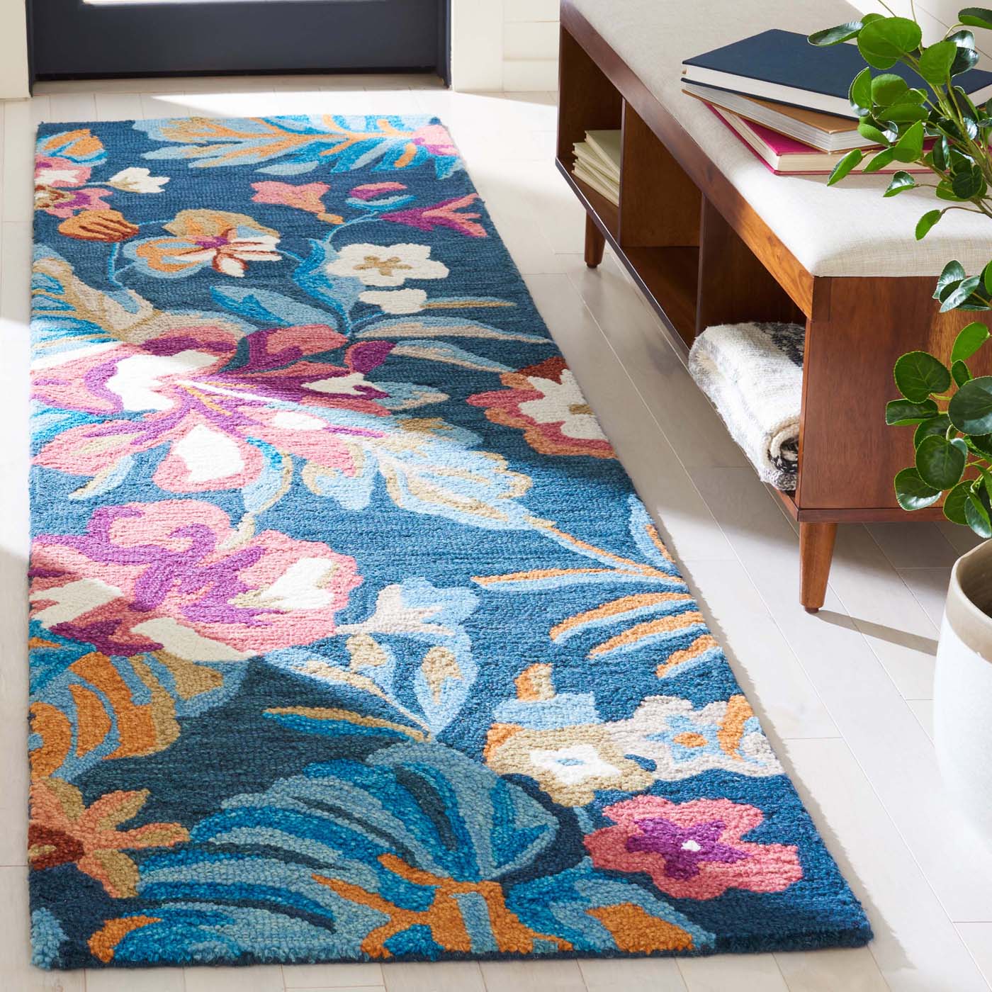 Safavieh Jardin 152 Rug, JAR152 - Blue / Pink