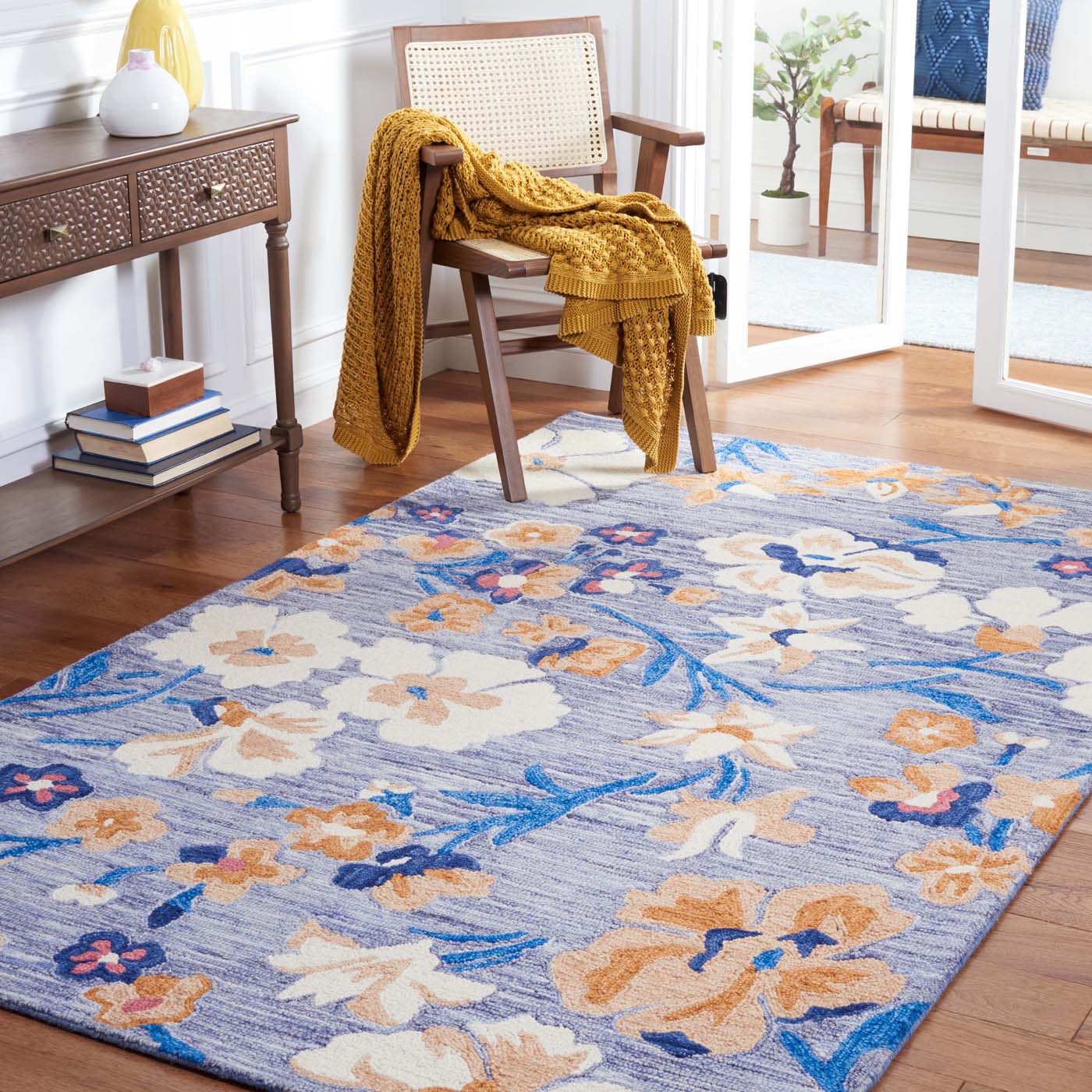 Safavieh Jardin 153 Rug, JAR153 - Blue / Ivory