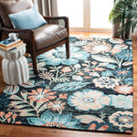 Safavieh Jardin 252 Rug, JAR252 - Charcoal / Blue