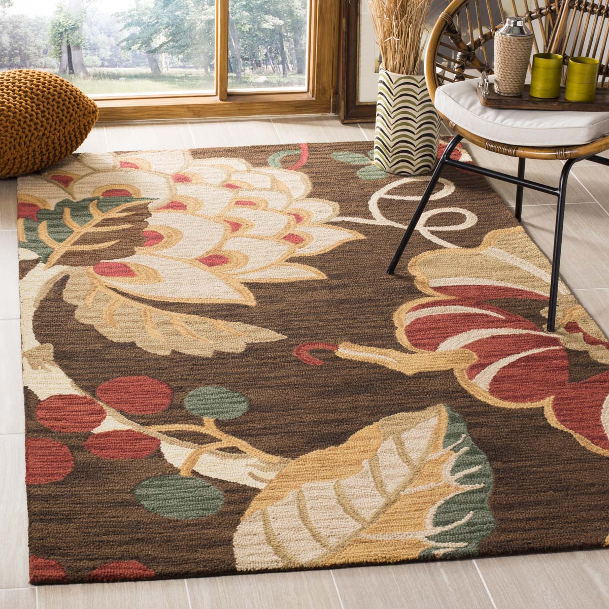Safavieh Jardin 326 Rug, JAR326 - Brown / Multi