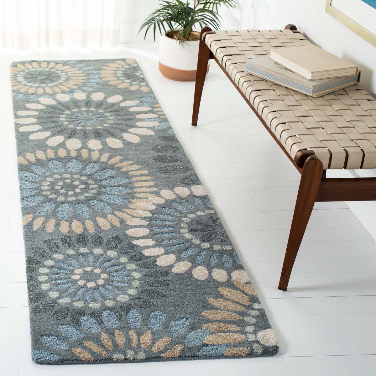 Safavieh Jardin 455 Rug, JAR455 - Grey / Blue