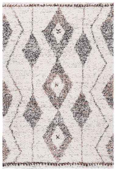 Safavieh Jericho Shag 102 Rug, JER102 - Ivory / Black