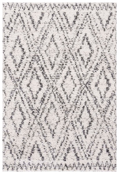 Safavieh Jericho Shag 104 Rug, JER104 - Ivory / Black