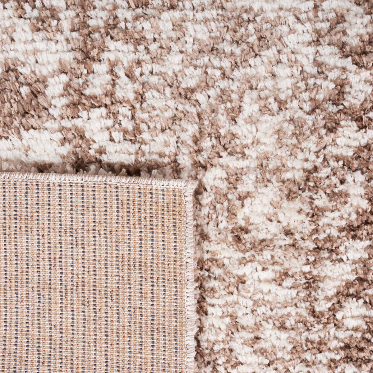 Safavieh Jericho Shag 106 Rug, JER106 - Taupe / Ivory