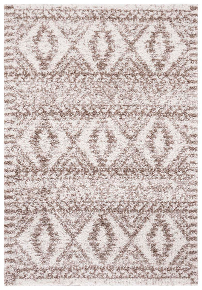 Safavieh Jericho Shag 106 Rug, JER106 - Taupe / Ivory