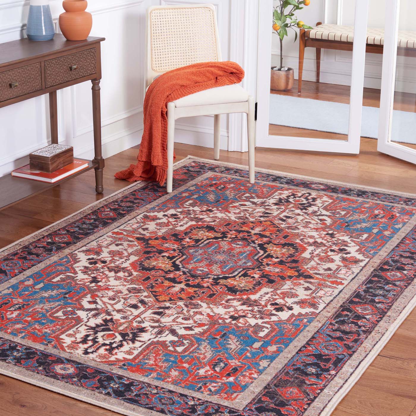 Safavieh Journey 107 Rug, JNY107 - Ivory / Red