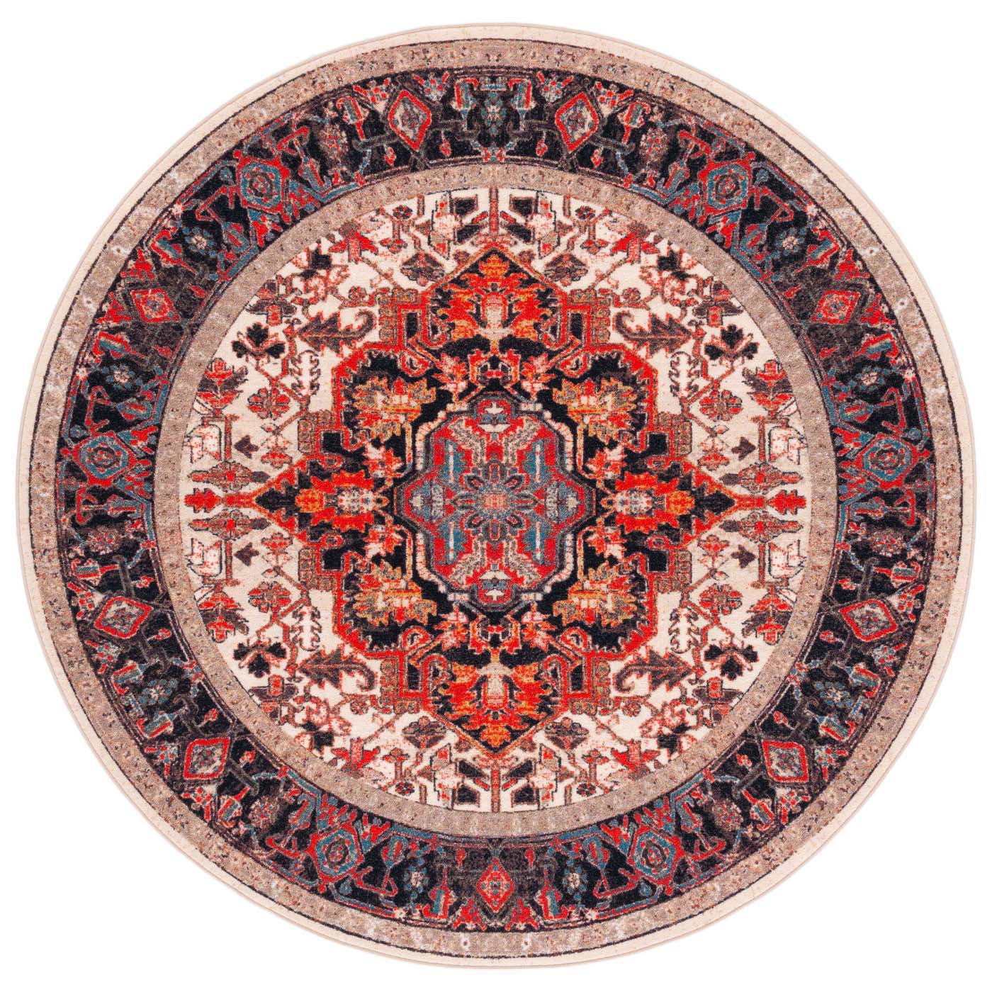 Safavieh Journey 107 Rug, JNY107 - Ivory / Red