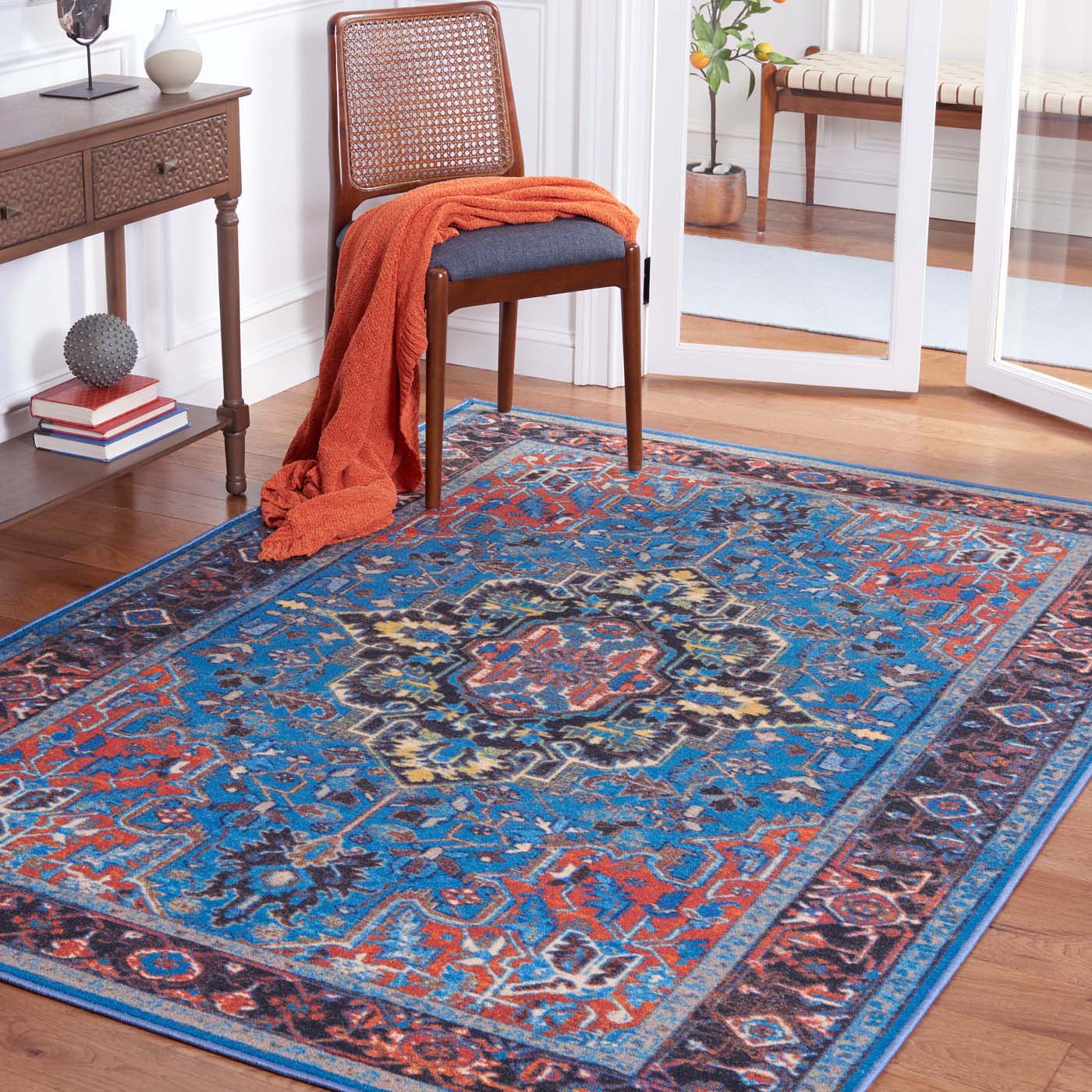 Safavieh Journey 107 Rug, JNY107 - Blue / Red