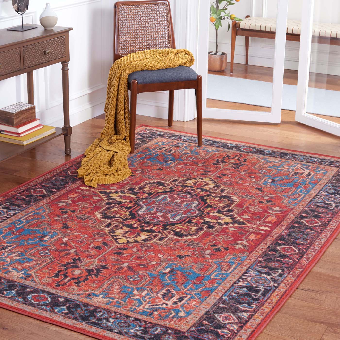 Safavieh Journey 107 Rug, JNY107 - Red / Blue