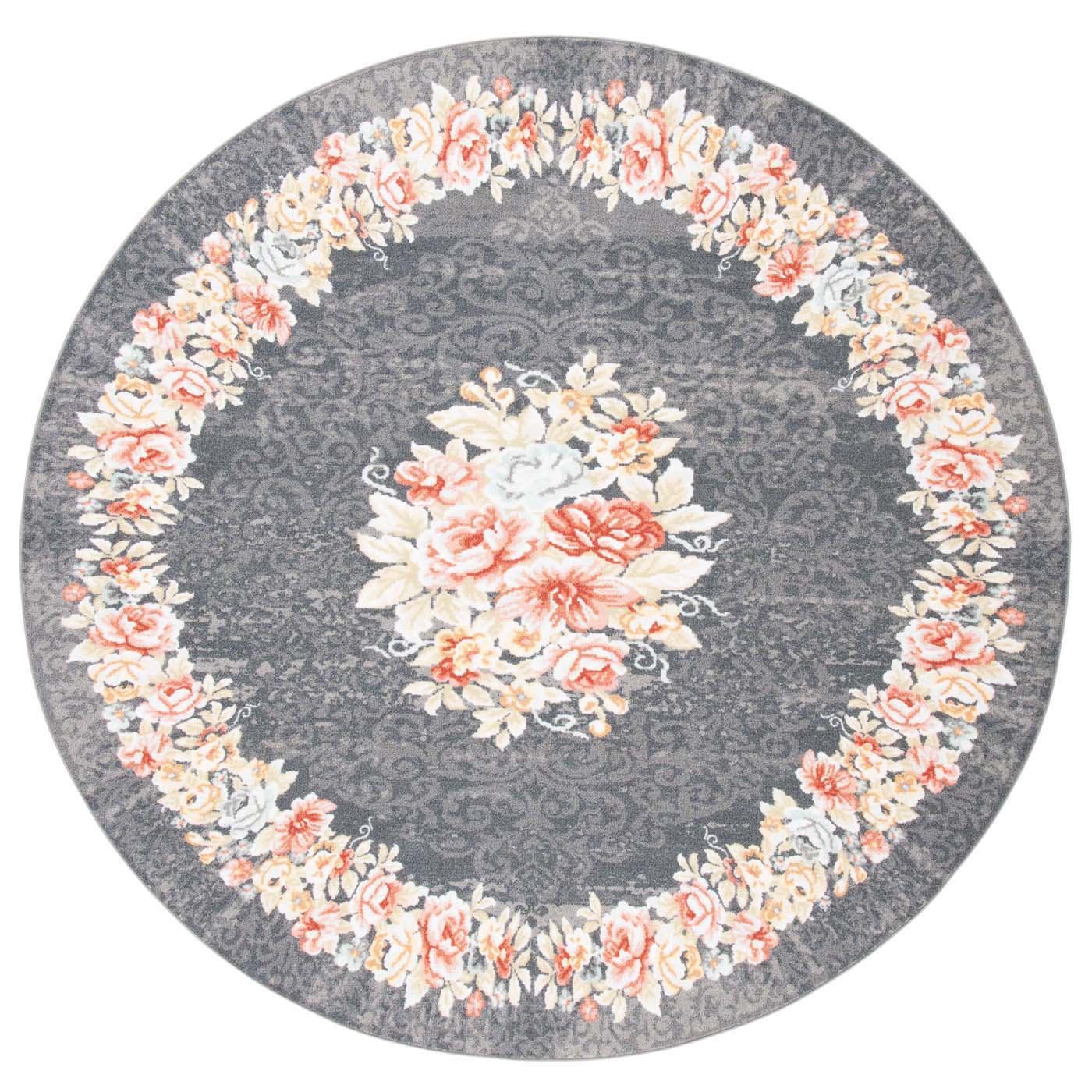 Safavieh Journey 125 Rug, JNY125 - Grey / Pink
