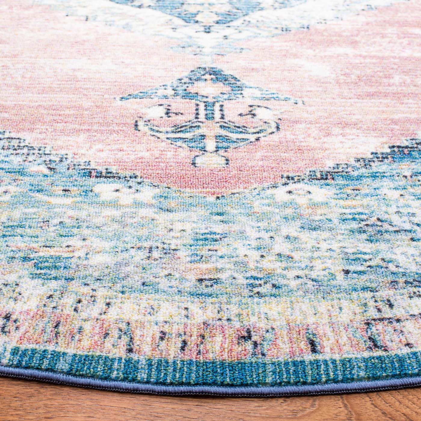 Safavieh Journey 147 Rug, JNY147 - Blue / Pink