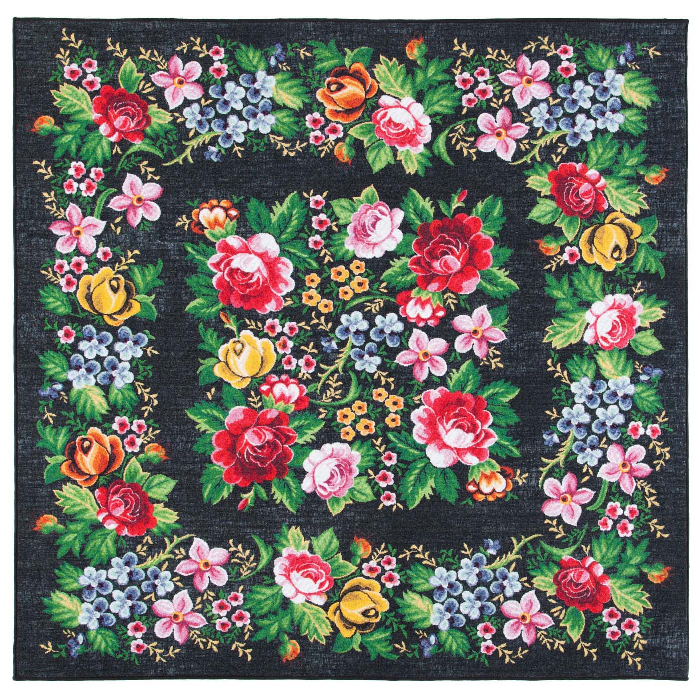 Safavieh Journey 154 Rug, JNY154 - Charcoal / Green