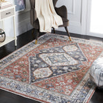 Safavieh Jasmine 329 Rug, JSM329 - Rust / Navy