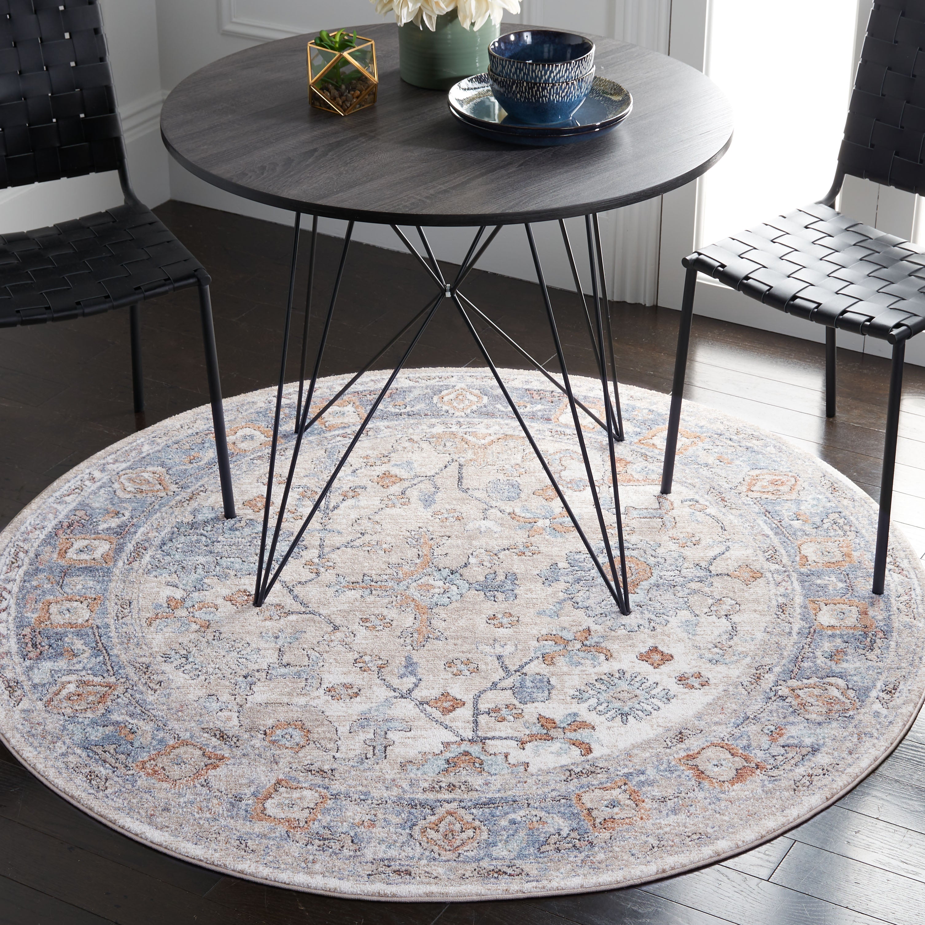Safavieh Jasmine 343 Rug, JSM343 - Ivory / Blue