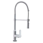 Solea Euphoria Single Control Dual Function Spray Pull Down Stainless Steel 8.1X2.1X21 Kitchen Faucet