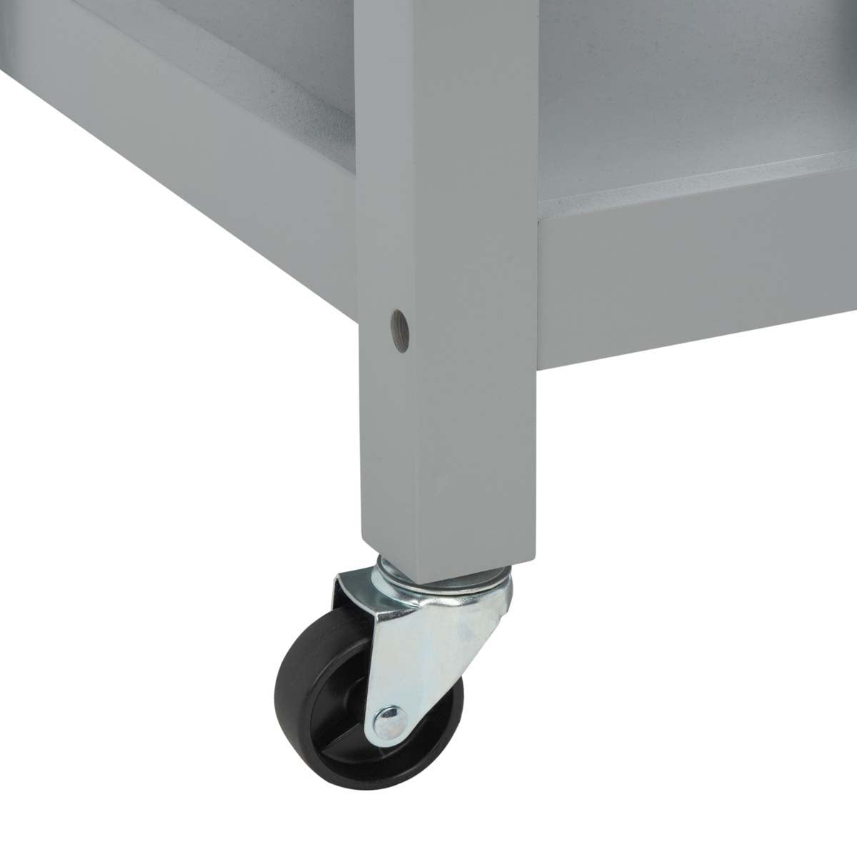 Safavieh Locklyn 1 Door 2 Drawer 2 Shelf Kitchen Cart , KCH8703 - Grey / Natural