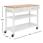 Safavieh Kiko 2 Drawer 2 Shelf Kitchen Cart , KCH8704