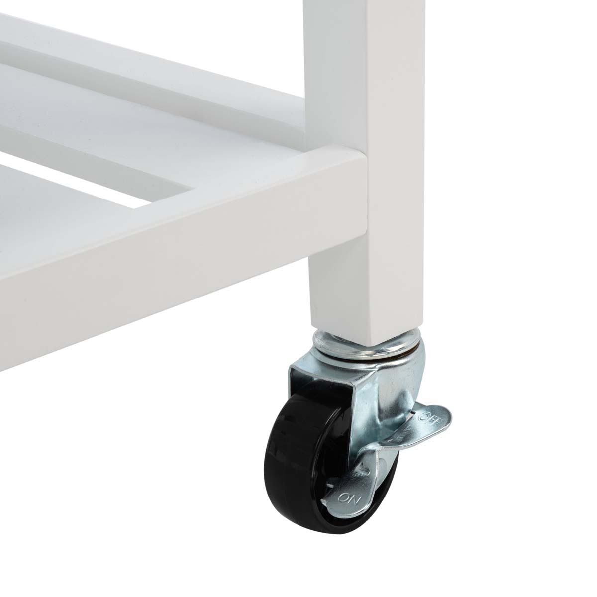 Safavieh Kiko 2 Drawer 2 Shelf Kitchen Cart , KCH8704 - White / Natural