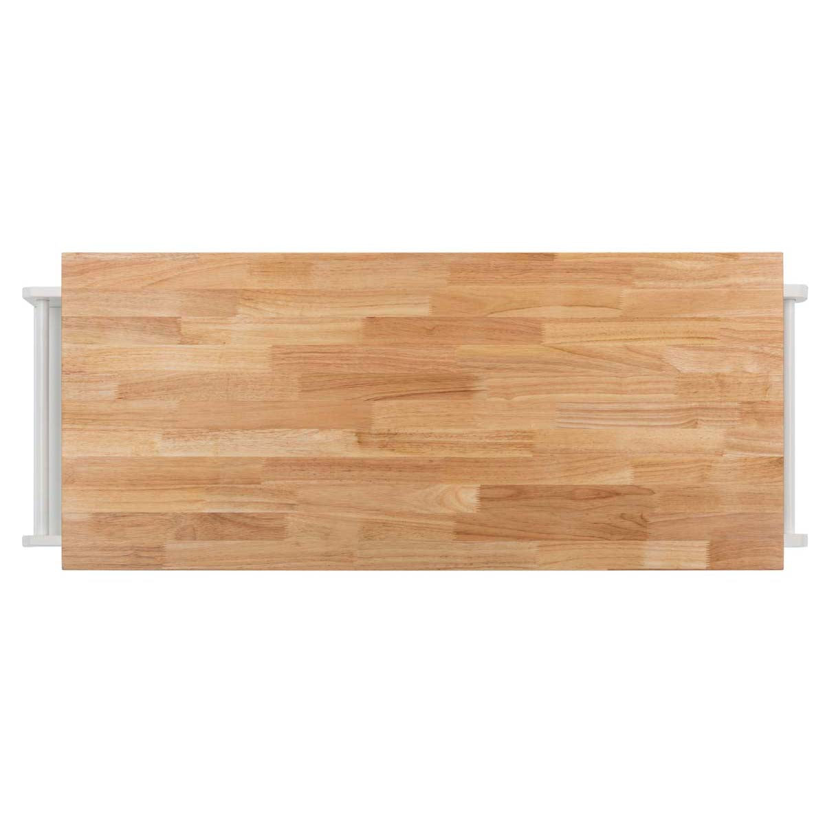 Safavieh Kesler 2 Door 1 Shelf Kitchen Cart , KCH8705 - White / Natural