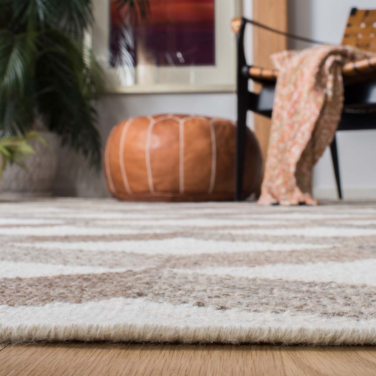Safavieh Kilim 154 Rug, KLM154 - Ivory / Brown