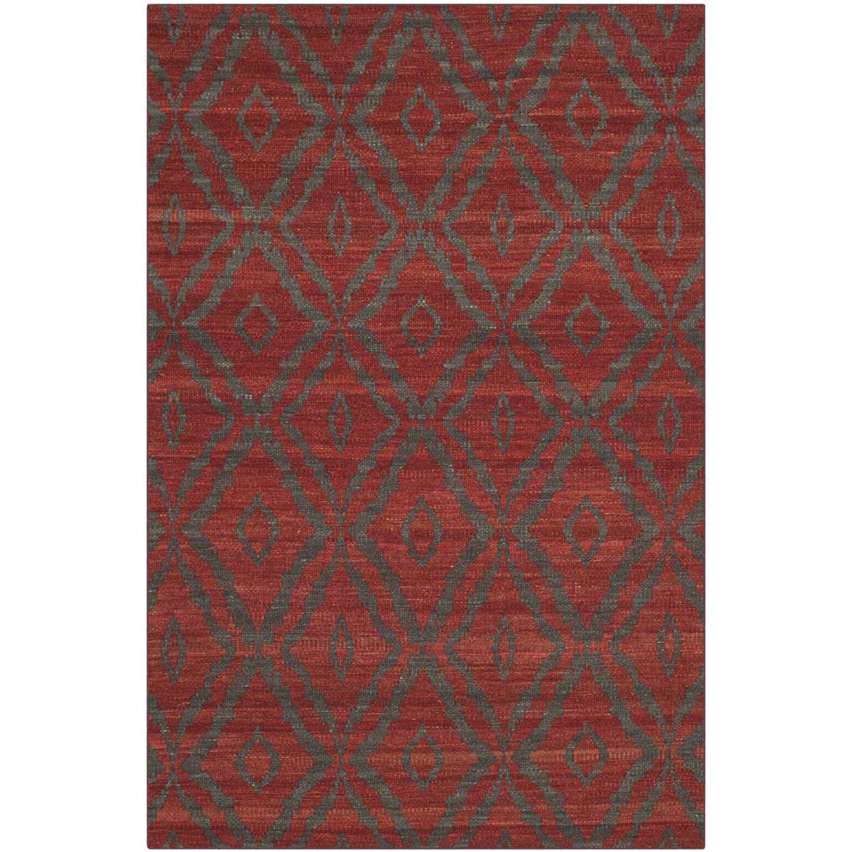 Safavieh Kilim 215 Rug, KLM215 - Rust / Grey