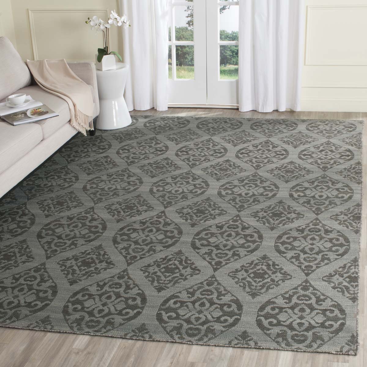 Safavieh Kilim 224 Rug, KLM224 - Grey / Dark Grey