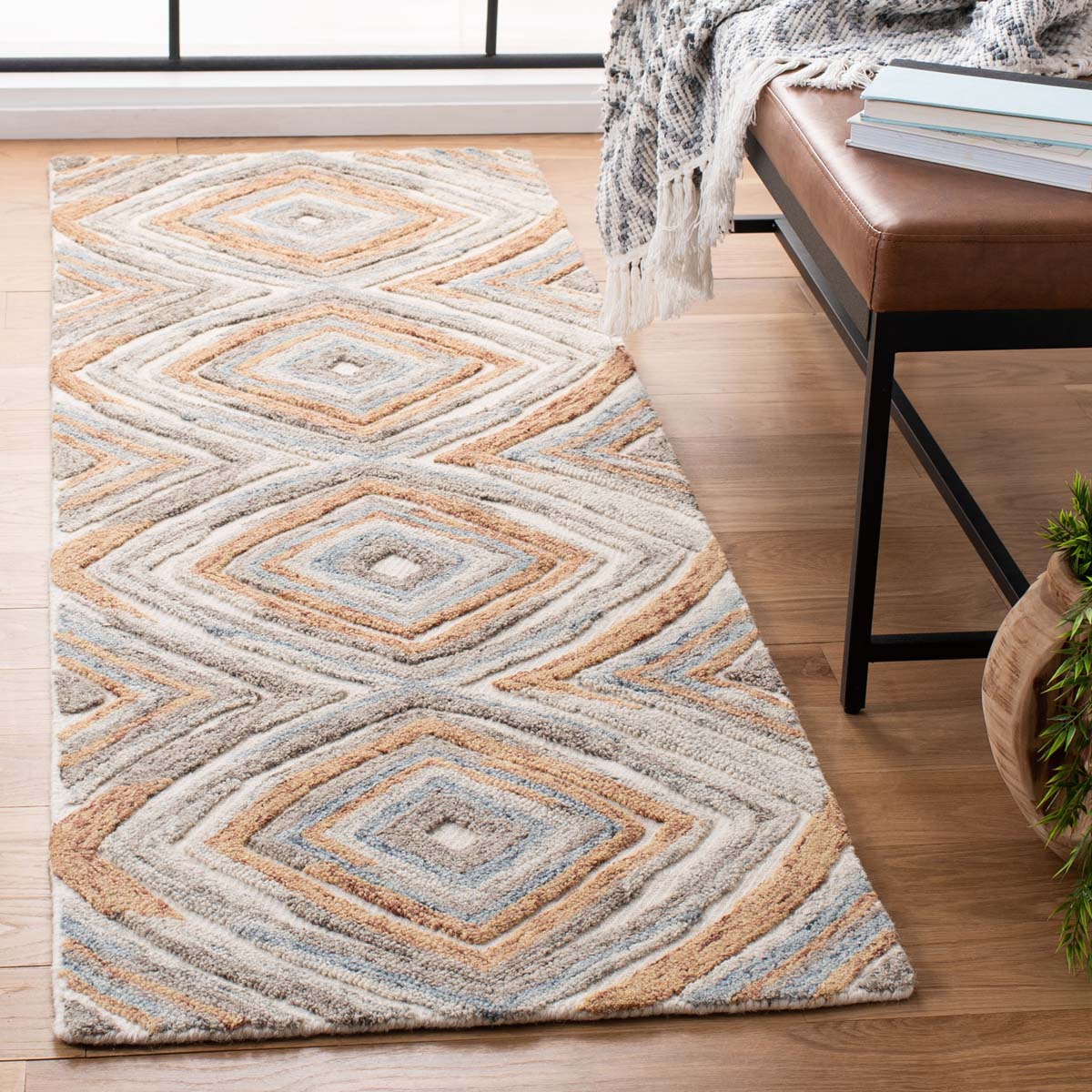 Safavieh Kilim 402 Rug, KLM402 - Sage / Gold