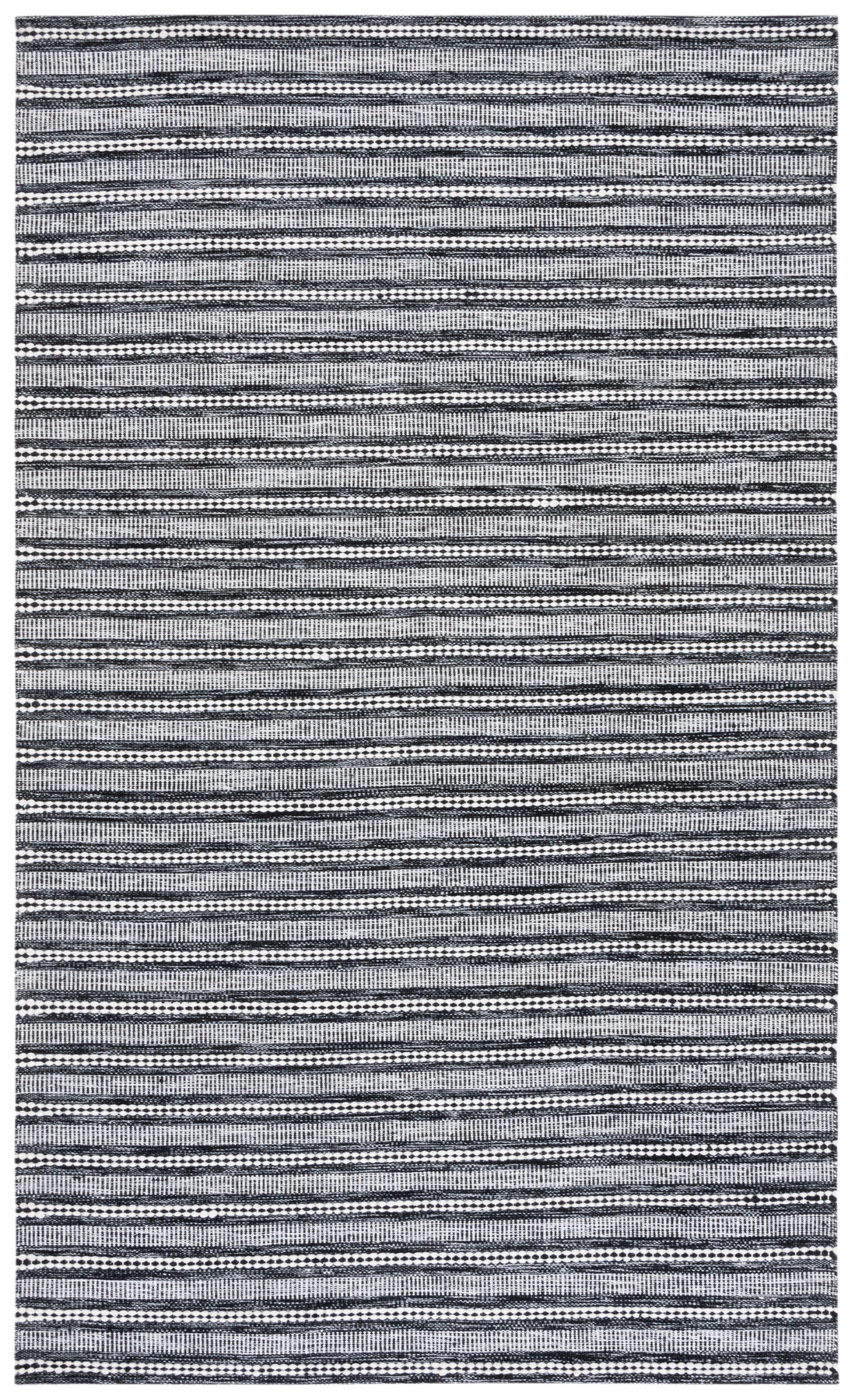 Safavieh Kilim 450 Rug, KLM450 - Black / Ivory