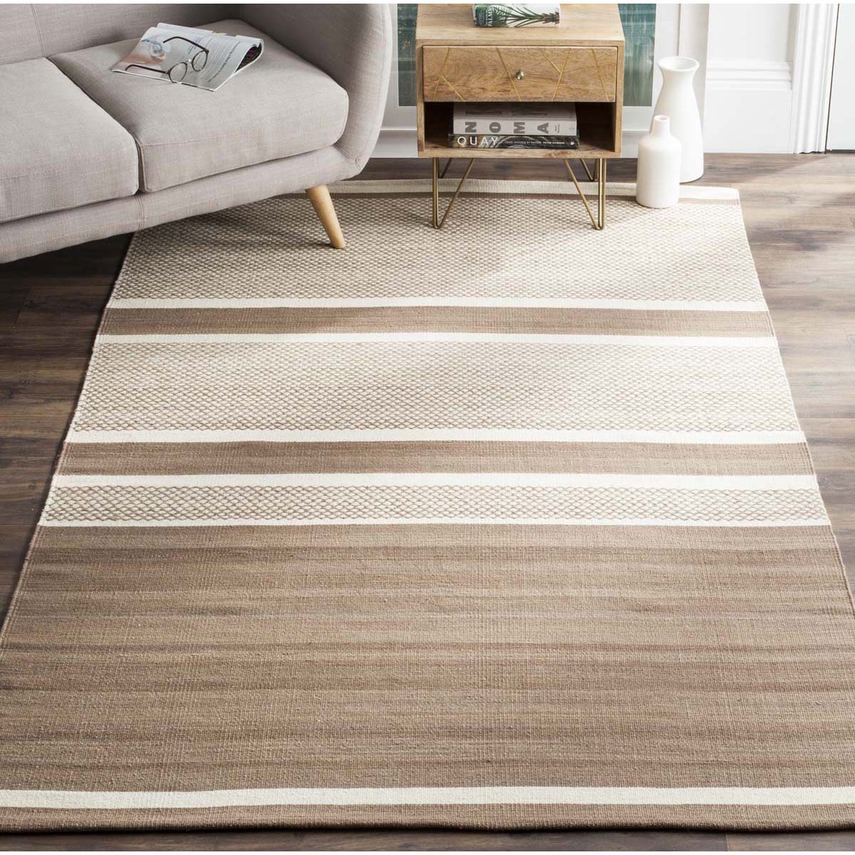 Safavieh Kilim 952 Rug, KLM952 - Brown / Ivory