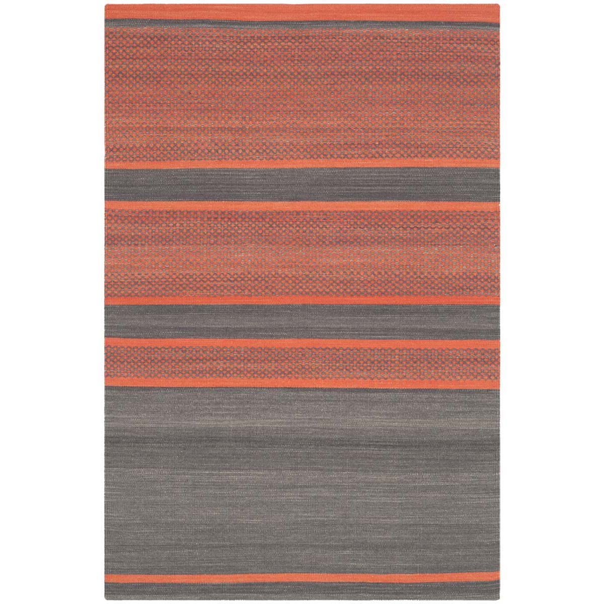 Safavieh Kilim 952 Rug, KLM952 - Dark Grey / Orange
