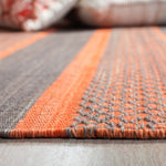 Safavieh Kilim 952 Rug, KLM952 - Dark Grey / Orange