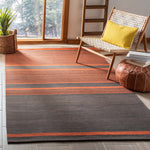 Safavieh Kilim 952 Rug, KLM952 - Dark Grey / Orange