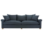 Safavieh Couture Fraiser Linen Sofa, knt4024 - Navy Blue