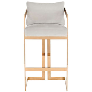Safavieh Couture Taraji Velvet Bar Stool, KNT7027