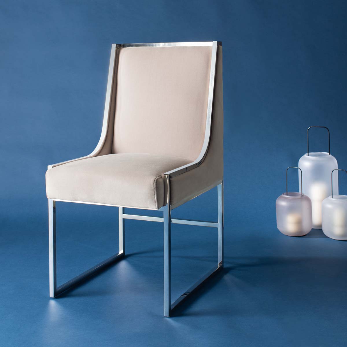 Safavieh Couture Arteaga Velvet Dining Chair - Giotto Almond
