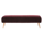 Safavieh Couture Salome Upholstered Bench - Giotto Cabernet