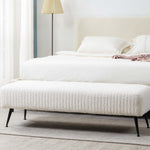Safavieh Couture Salome Upholstered Bench - Ivory / Black