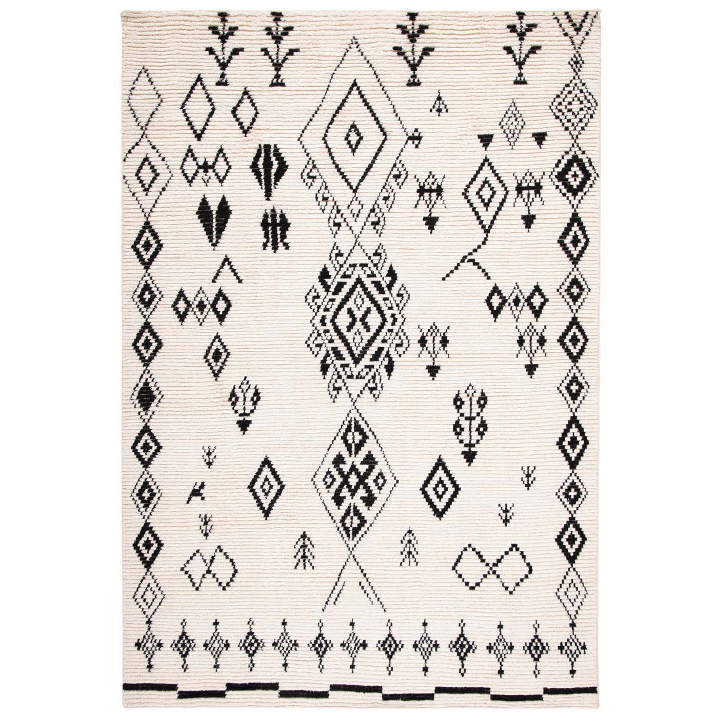 Safavieh Kenya 176 Rug, KNY176 - Ivory / Black