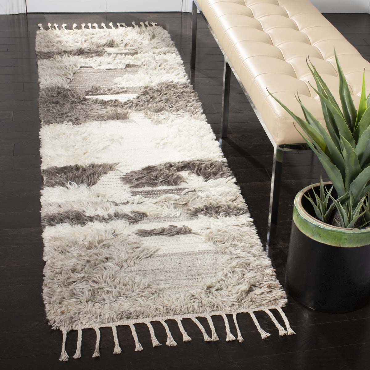 Safavieh Kenya 224 Rug, KNY224 - Ivory / Grey