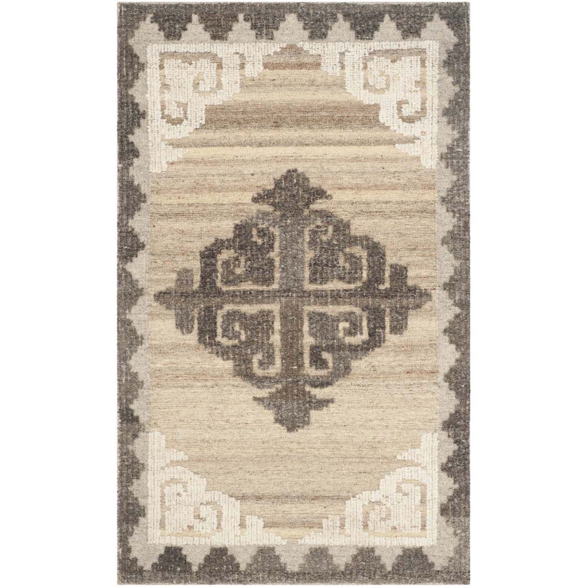 Safavieh Kenya 312 Rug, KNY312 - Brown / Charcoal