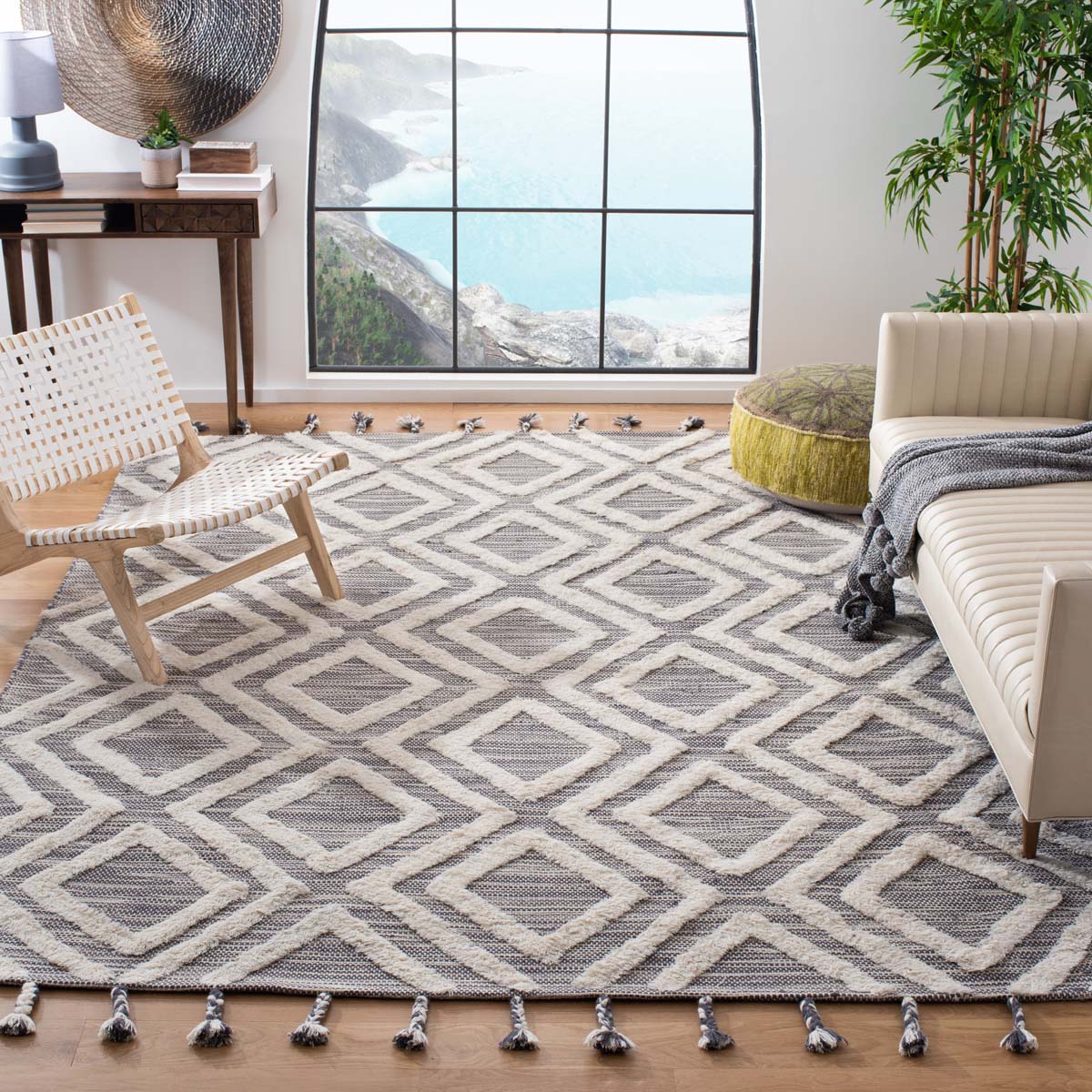 Safavieh Kenya 331 Rug, KNY331 - Grey / Ivory