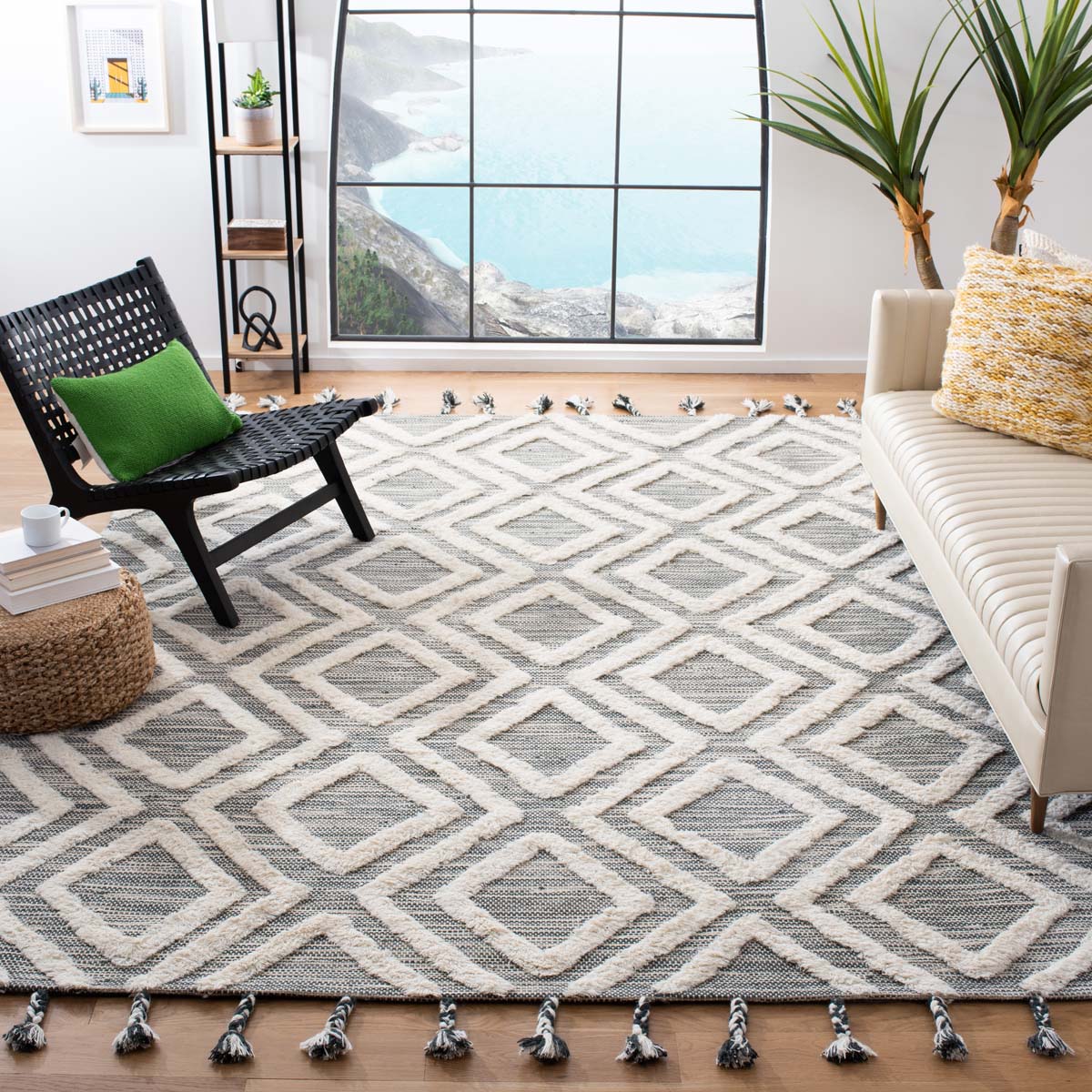 Safavieh Kenya 331 Rug, KNY331 - Teal / Ivory