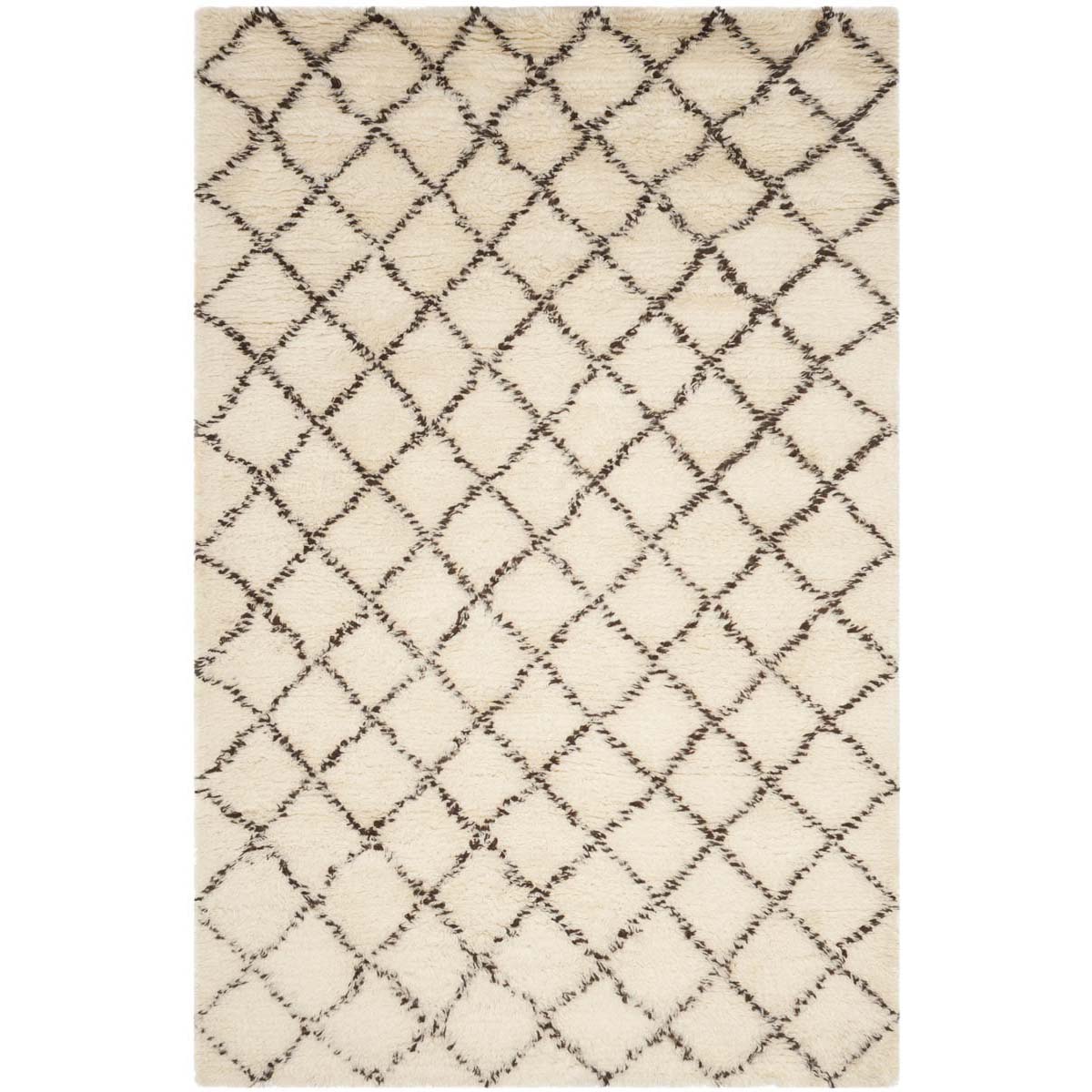 Safavieh Kenya 404 Rug, KNY404 - Ivory / Dark Brown