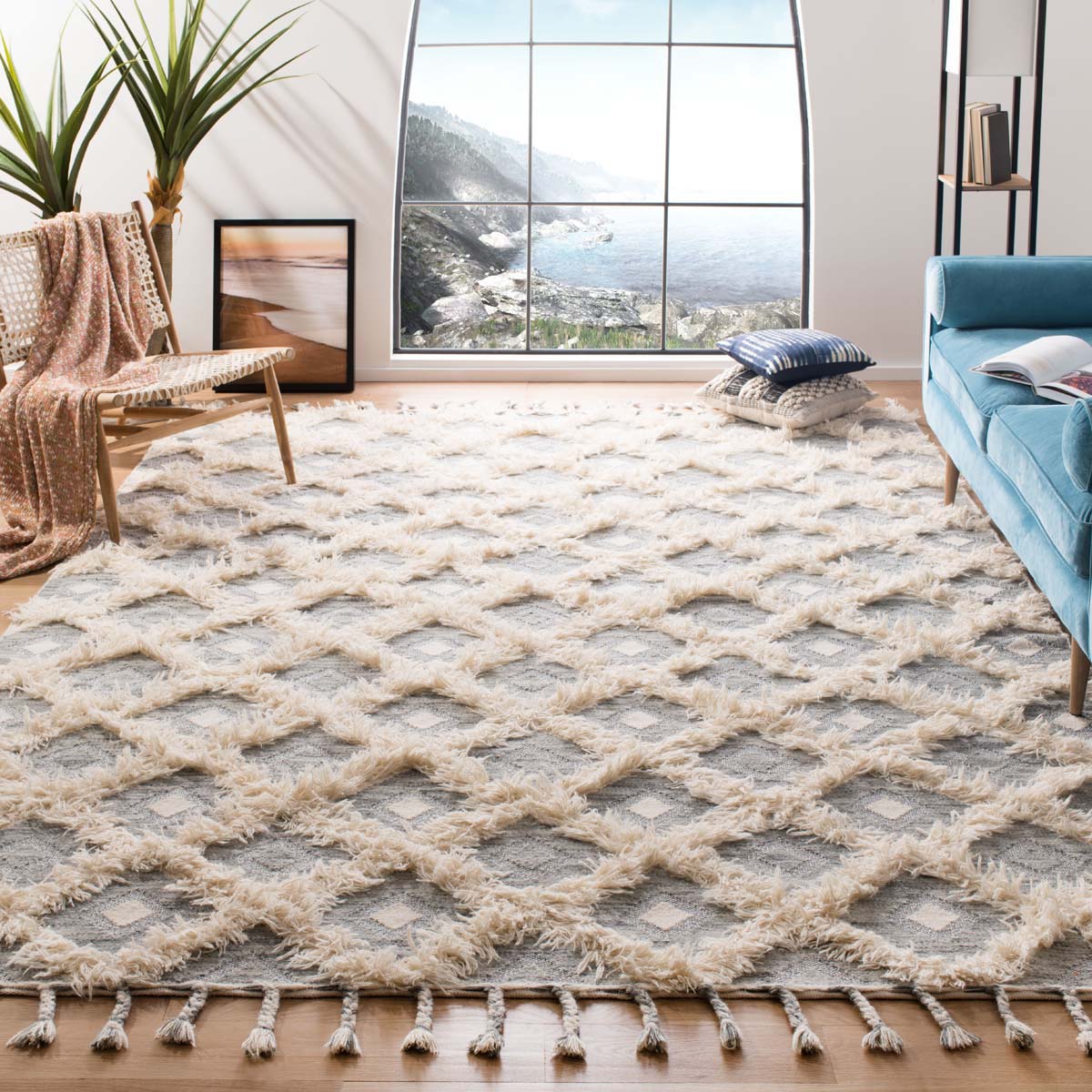 Safavieh Kenya 603 Rug, KNY603 - Grey / Ivory