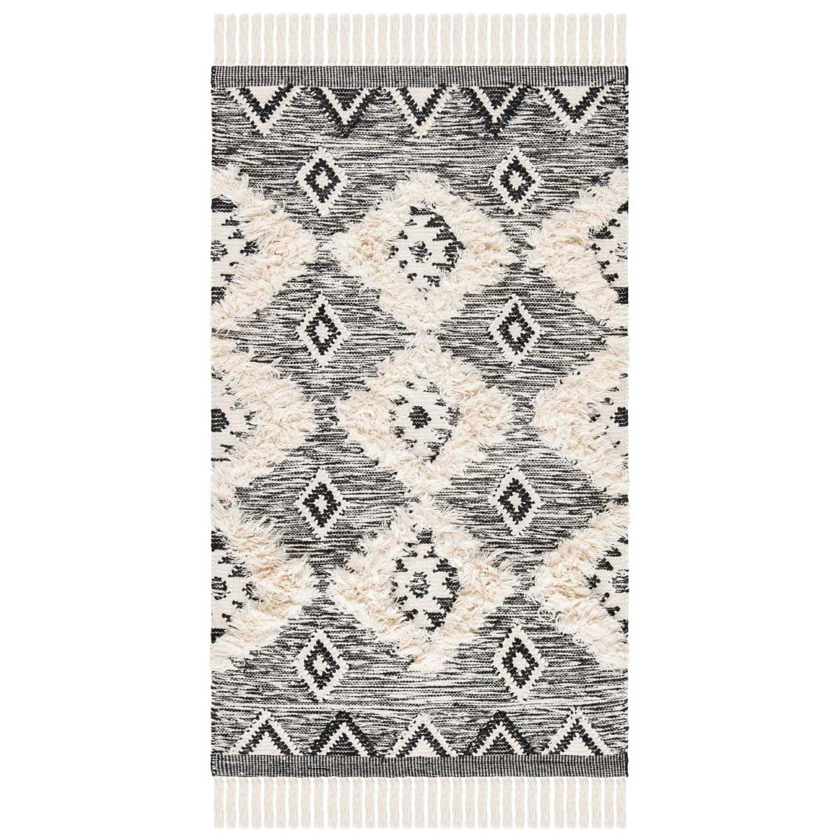 Safavieh Kenya 906 Rug, KNY906 - Black / Ivory