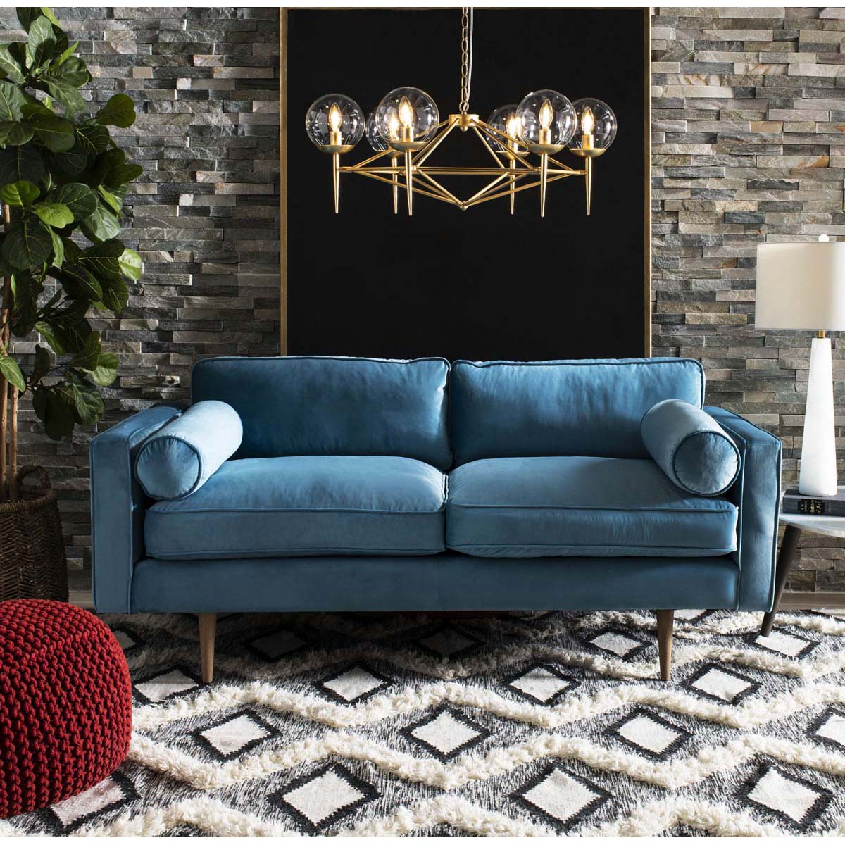 Safavieh Kenya 908 Rug, KNY908 - Black / Ivory