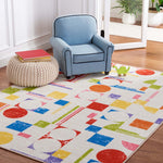 Safavieh Kids Playhouse 203 Rug, KPH203 - Ivory / Red