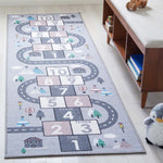 Safavieh Kids Playhouse 226 Rug, KPH226 - Grey / Pink